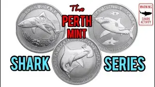 Australia's Perth Mint Silver Shark Series. Silver bullion coins, Silver stacking.