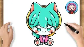 Как легко нарисовать малышку Саджу и Hello Kitty | Охотники на демонов в стиле K-pop