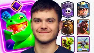 Baby Dragon Evolution vs EVERY Deck Type in Clash Royale