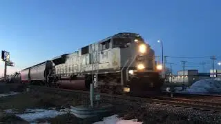 CP Navy Tribute Unit and CSX GEVO on the Emerson Subdivision ! (3/23/22)