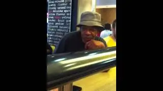 Old man rapping
