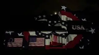 LuxOmni House Projection for 4th of July 2022