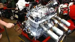 1972 Honda CB750 Engine Rebuild on TEST STAND by Randy's Cycle Service @ rcycle.com