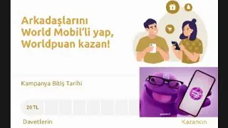 YAPI KREDİ WORLD PUAN NASIL KAZANILIR- ARKADAŞINI DAVET ET 20 TL KAZAN