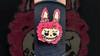 Розовая кукла Лабубу: блинное искусство для детей 👧