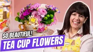 How to Make a Tea Cup Floral Arrangement