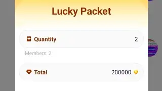 Chamet app lucky packet create how to easy !