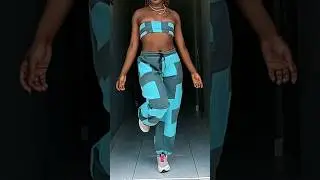 Patchwork sweatpants or joggers 2 piece out on my channel #sustainablefashion