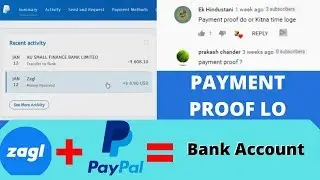 Payment proof do || Payment proof lo || zagl se 1000 Par Day income live proff