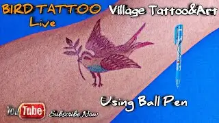 Bird Tattoo On Hand | Bird Tattoo For Men | DIY Tattoo