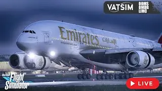 🔴 LIVE | MSFS 2024 | Emirates A380 | Muscat (MCT) ➜ Dubai (DXB) ➜ Milan (MXP) | Full Flight