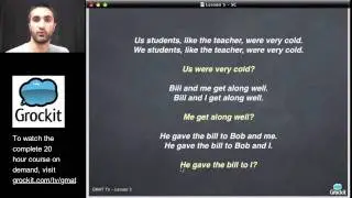 Grockit GMAT TV Lesson 5, Part 2 (Verbal Sentence Correction)