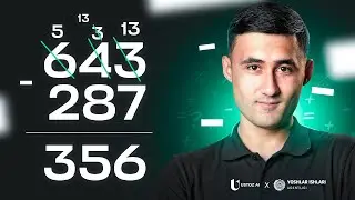 Natural sonlarni ayirish | 5-sinf Matematika #7