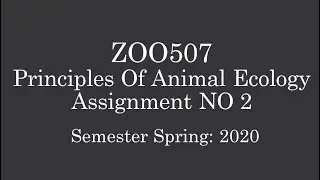 ZOO507 Assignment No 2 Solution Spring 2020 Complete Correct Solved