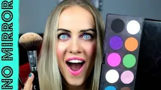No Mirror MAKE UP Challenge IN 5 MIN | Gin Amber