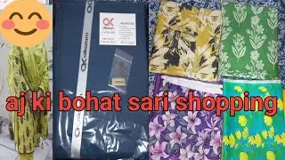 Aj ki nohat sari shopping @ rabikarajput vlog 