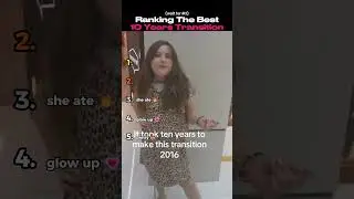 Ranking The Best 10 Years Throwback Transition 4 (new) #throwback #transition #shorts