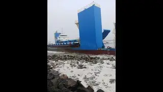 Ship in Alappuzha Beach