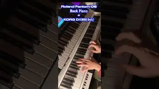 Roland Fantom-06 (6) 〜 Rock Piano + KORG D1 (MIDI only) :  