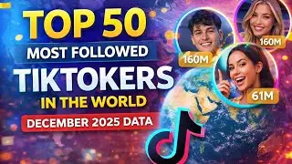 Top 50 Most Followed TikTokers in the World (December 2025 Data)