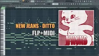 NewJeans - Ditto (MIDI + FLP) (FL Studio Piano Tutorial / Cover)
