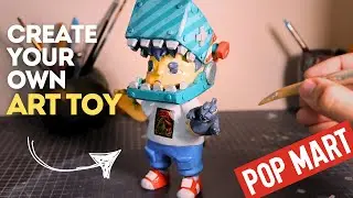 Как сделать чиби-игрушку из полимерной глины | Pop Mart Art Toy Design