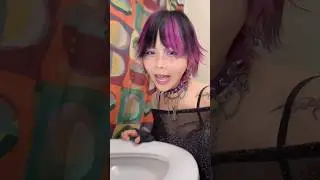 #punkgirl#alternative#gothgirl#fitcheck#y2k#altgirl#trend#makeuptransition#fyp#purplehair#ravemakeup