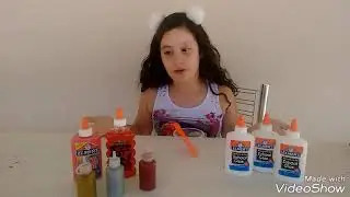 Testando a cola colorida da ELMER'S!!!!