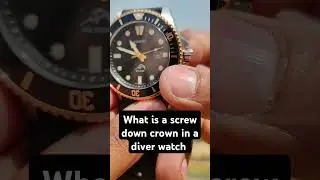 What is a screw down crown in a Diver watch? | Casio Duro Marlin  #casio #diverwatch #seiko #citizen