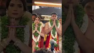 Kalidas jayaram & Tarini Kalingarayar marriage in guruvayur temple #guruvayur #guruvayurappa