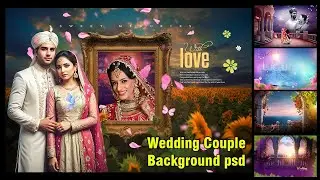10 Beautiful Couple PSD Backgrounds Free Download | Photo Editing Tutorial for Couples | Tips