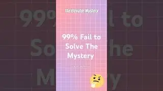 Can You Solve This Mind-Boggling Elevator Puzzle? #shorts