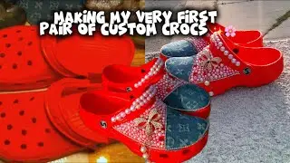 DIY Custom Crocs 🌸 First Pair Ever + Starting My Small Business