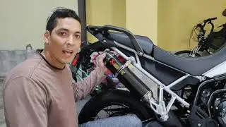 Escapamento Akrapovic Aliexpress, Tiger 900, ficou top demais!!