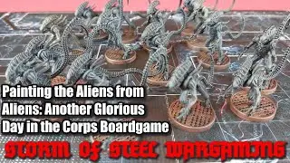 Painting Aliens from Aliens: Another Glorious Day in the Corps Boardgame | Storm of Steel Wargaming