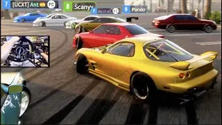 CarX Drift ONLINE XB1 - 8 Man WHEEL Tandem Trains w/UCXT - L.A. Block Sections!!