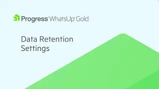 WhatsUp Gold Data Retention Settings
