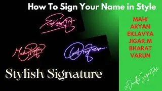 How to sign your Name in Style | STYLISH SIGNATURE IDEAS | Doodle | Logo