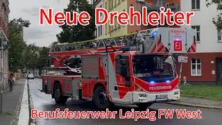 [NEUE DREHLEITER - Feuerwehr Leipzig] Kurzzug BF Leipzig West aus Einsatzfahrt 
