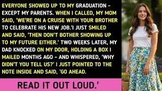 Everyone Showed Up To My Graduation - Except My Parents. When I Called, My Mom Said, 'We're On A Cru