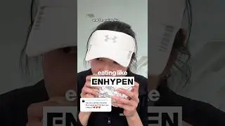 eating like Enhypen Jungwon for 24 hours 🐈 #enhypen #kpopfoods