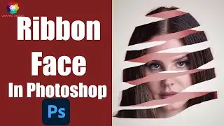 How To Create Face Peel Effect In Photoshop | Face Ribbon Effect | Ripped Paper Effect