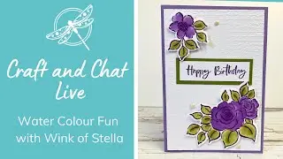 Craft and Chat - Water Colour Fun with Wink of Stella