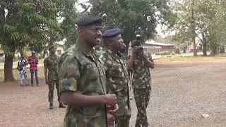CHANGE OF BATON AT NKWEGU MILITARY CANTONMENT