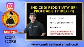INDICE DI REDDITIVIT&Agrave; - PROFITABILITY INDEX - FINANZA - METODI DI VALUTAZIONE