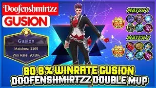 90,8 % Winrate Gusion, Doofenshmirtzz Double MVP Gameplay [ Doofenshmirtzz Gusion ] Mobile Legends