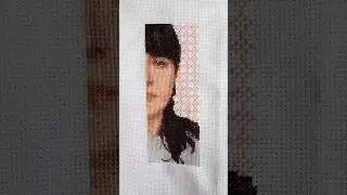 Cross Stitch Timelapse (Self Portrait 2022)  #shortsvideo #shorts #artprocess #arttimelapse #artwork