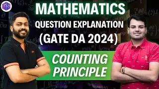 GATE DA 2024 Mathematics Question explanation | Counting Principle