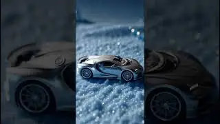 😎⚡Bugatti Frozen in Ultra Realistic Sand Ice #shorts  #shortsfeed #asmr