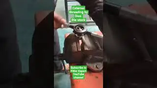 external threading by dies and die stock #shorts #viral short in 60 sec